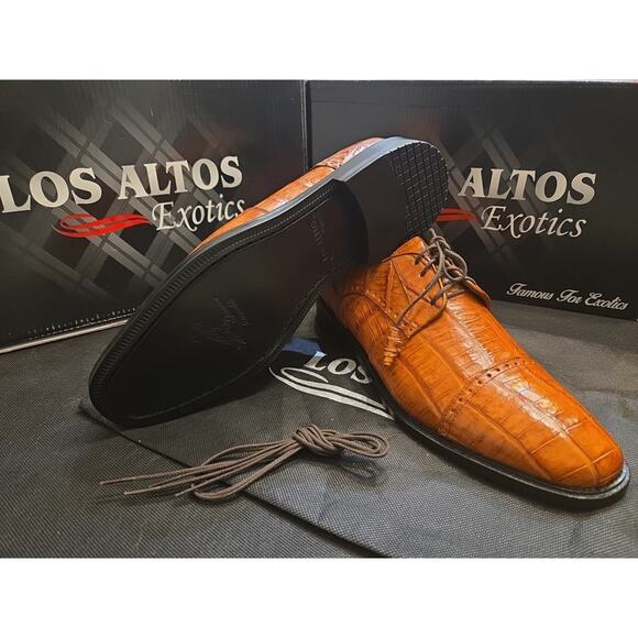 Los Altos Cognac Zv098203 Kaman Belly/Teju shoes US 9